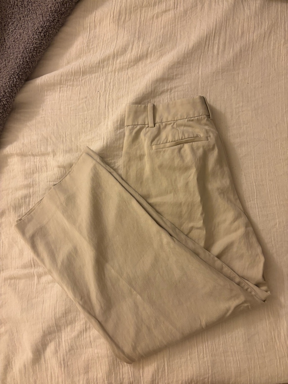 Madewell Petite Slouchy Straight Pants in Drapey Twill